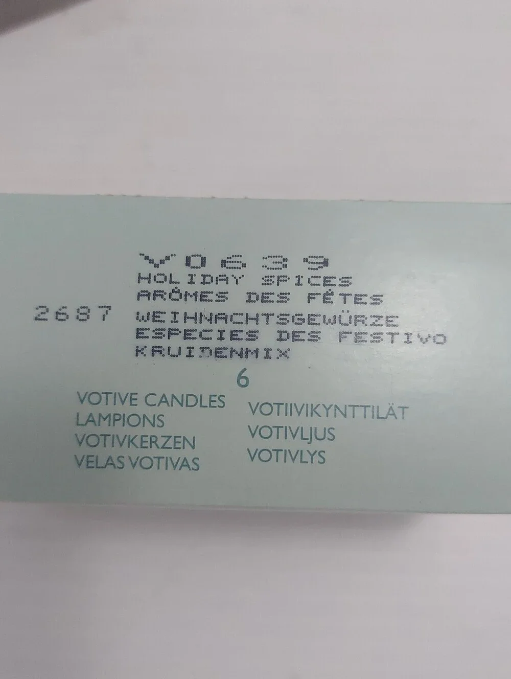 Partylite Votive Candles Holiday Spices V0639 & Cinnamon Stick VO680 NOS